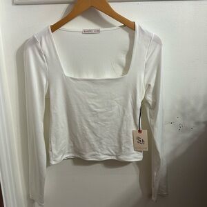 NEW White Scoop Neck Top